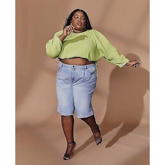 Women's Bermuda Denim Shorts - Future Collective with Gabriella Karefa-Johnson - Picture 2 of 9